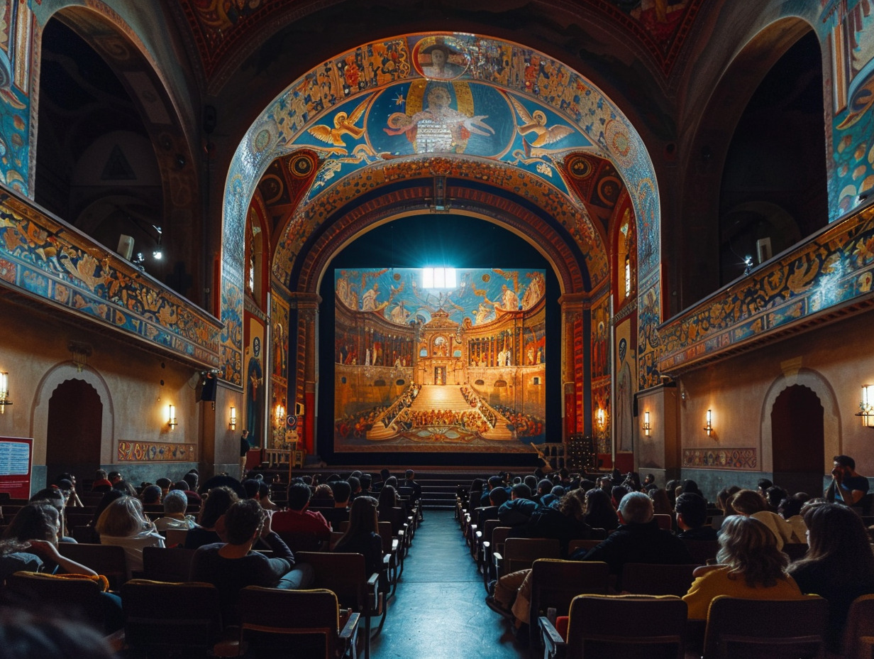 cinéma utopia bordeaux : église  cinéma